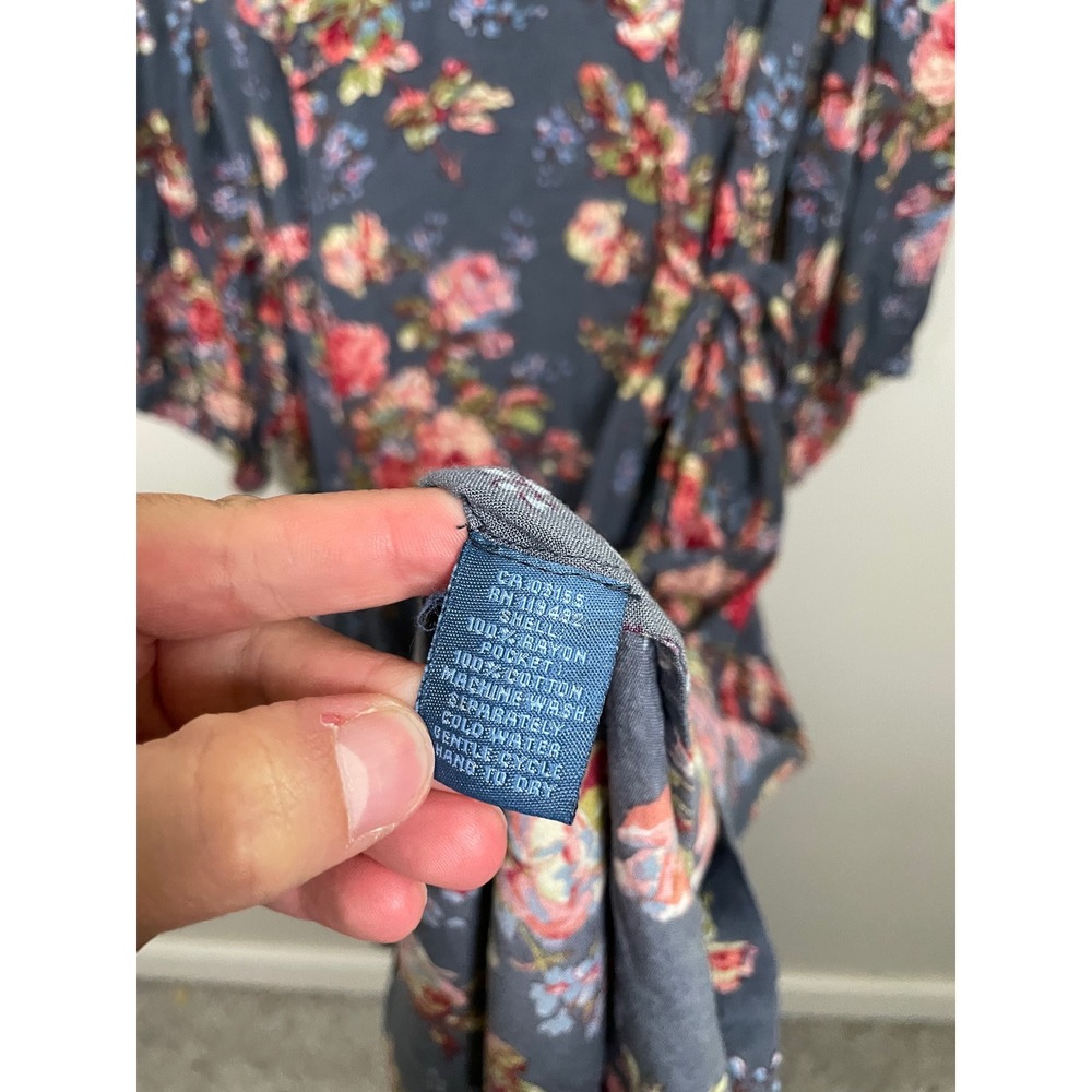 April Cornell Victorian Rose Mori Dress Size Medium Midi Cottagecore Prairie - Picture 11 of 11